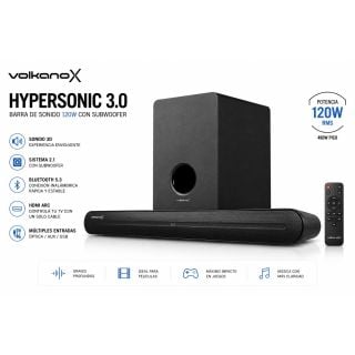 SONIDO MUNDIAL HYPERSOSONIC BARRA VOLKANO VKX-3905-2.1 V3