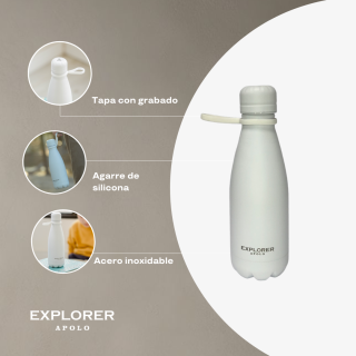 Botella acero inoxidable Blanco