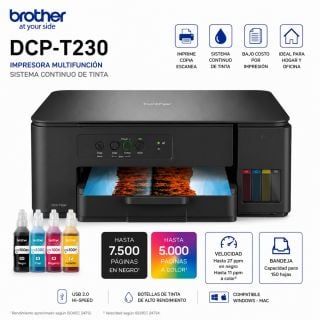 IMPRESORA COLOR MULTIFUNCION Brother Dcp T230 Sistema Contínuo