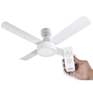 Ventilador de Techo Blanco 4 aspas metálicas Control Remoto Codini - V5RB