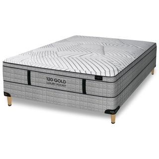 CONJUNTO KING KOIL 120 GOLD LUXURY POCKET 1.40 X 1.9