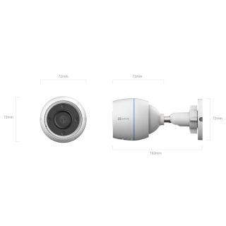 CAMARA IP 2MP EZVIZ H3C 2.8MM EXTERIOR