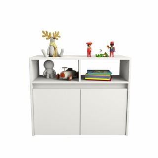Mueble Juguetero Organizador 3037 Juguetes Ruedas Blanco