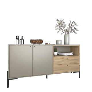 Bahiut Vajillero Tables 4153 1.50m color Gris-Olmo
