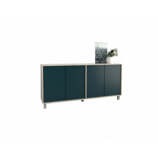 Bahiut vajillero 4 puertas 1.80m color Nevado-Gris