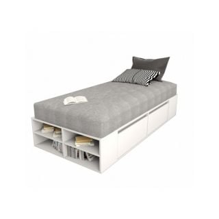 Box Juvenil 90 x 190 4 Cajones Tables 6440 Everest Blanco