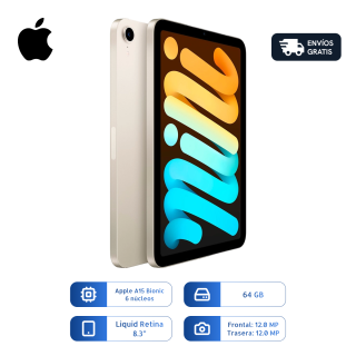 Tablet Apple Ipad Mini 6 Gen Mk7p3lla 64gb Wifi 8.3 Pulg Starlight