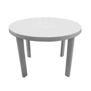 Mesa Redonda Garden Life Guinea Blanca 90cm