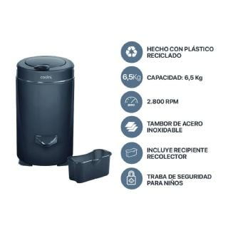 Secarropas Centrífugo BIO 6.5 kg 2.800 RPM Codini - CNA65IRGG