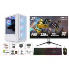 COMBO GAMER SUPERIOR:  PC R7  1TB/ 16GB CON PLACA VGA+ GABINETE GAMER BLANCO+ MONITOR GAMER  ARKHAM GAMING 27"220 hz Fast IPS CON ALTAVOZ INTEGRADO+ TECLADO Y MOUSE RGB +ENVIO GRATIS 